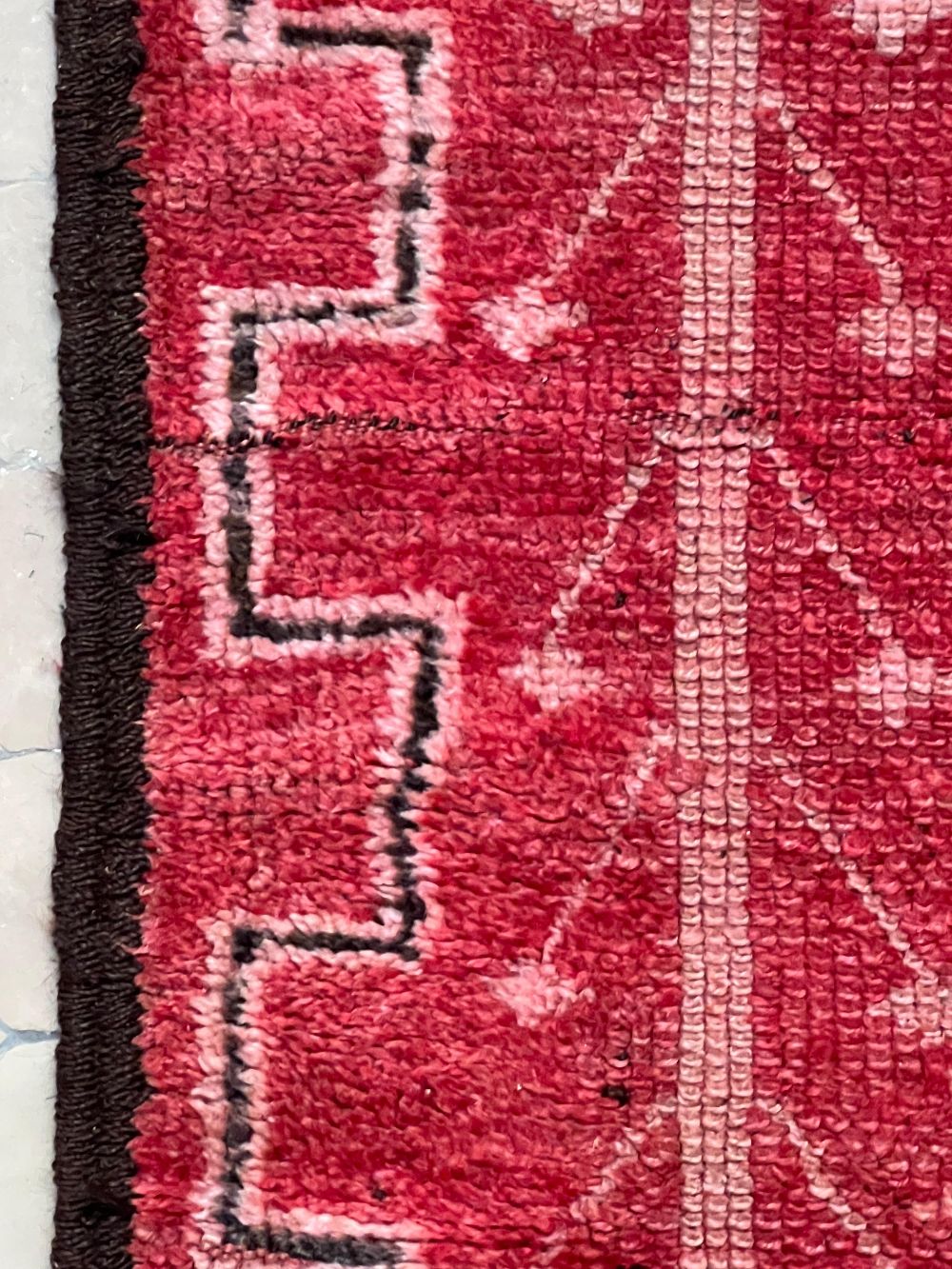 Moroccan Vintage Boujaad Runner Rug 200x90cm