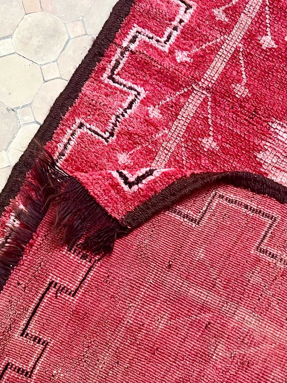 Moroccan Vintage Boujaad Runner Rug 200x90cm