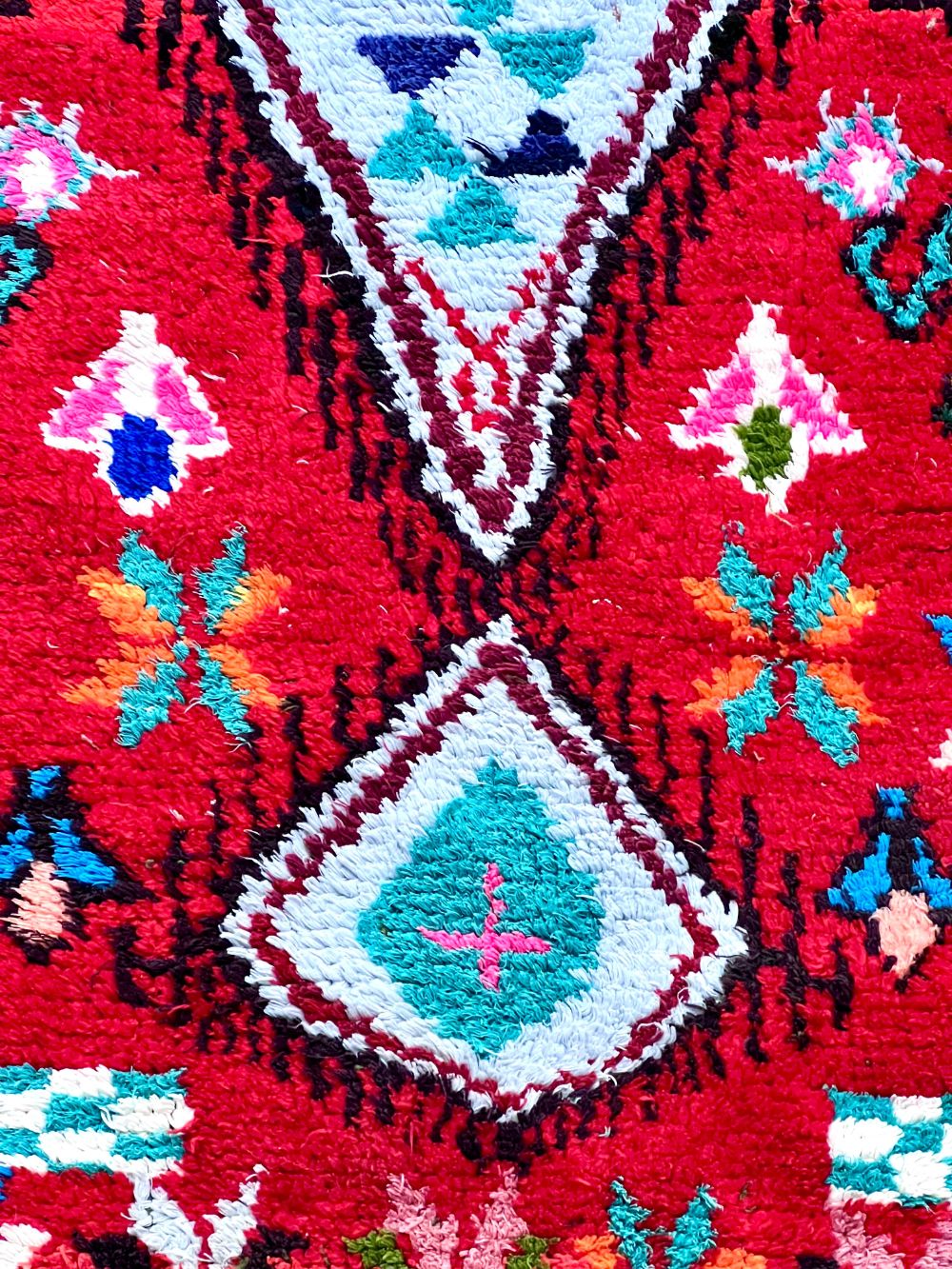 Moroccan Vintage Azilal runner Rug 275x105cm