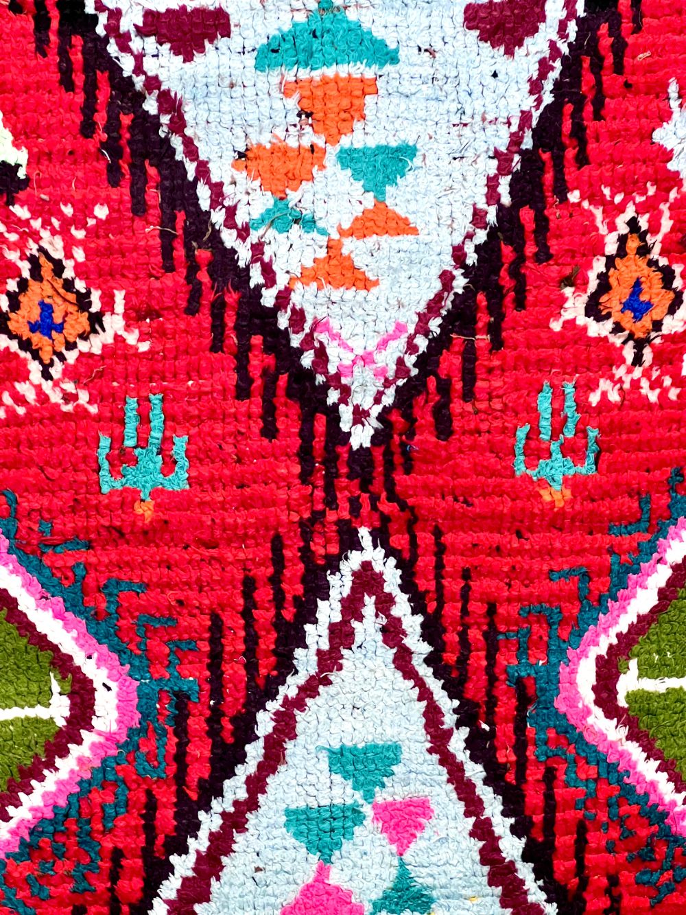 Moroccan Vintage Azilal runner Rug 275x105cm