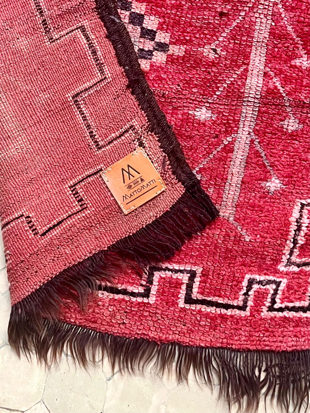 Moroccan Vintage Boujaad Runner Rug 200x90cm