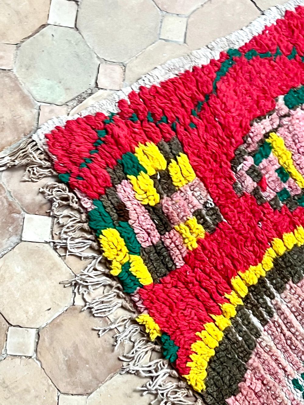 Moroccan Vintage Boujaad Runner Rug 225x80cm