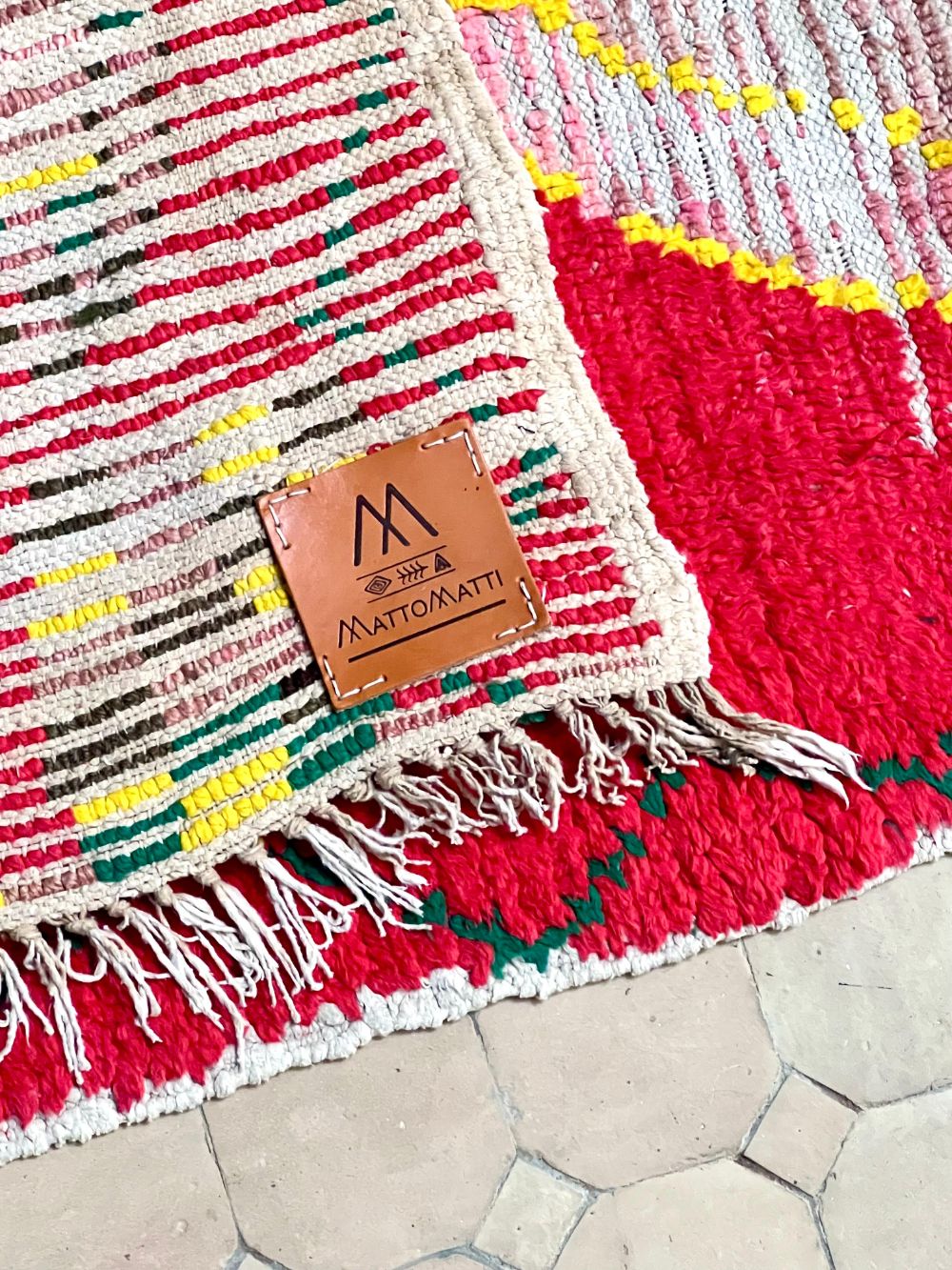 Moroccan Vintage Boujaad Runner Rug 225x80cm