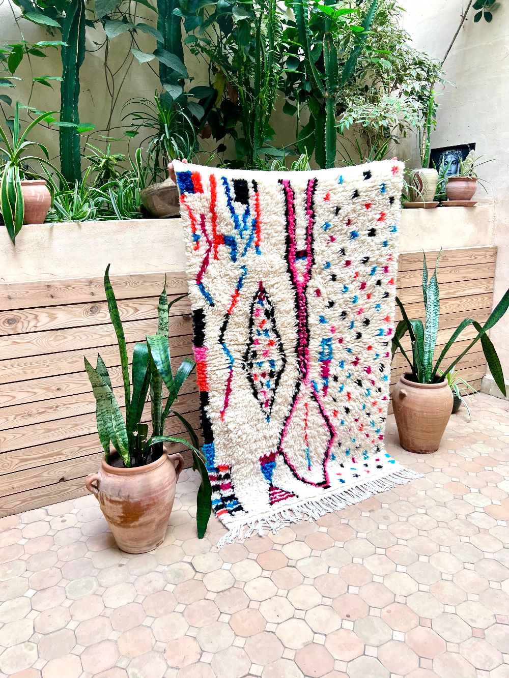 Marokkolainen Azilal-matto 145x90cm