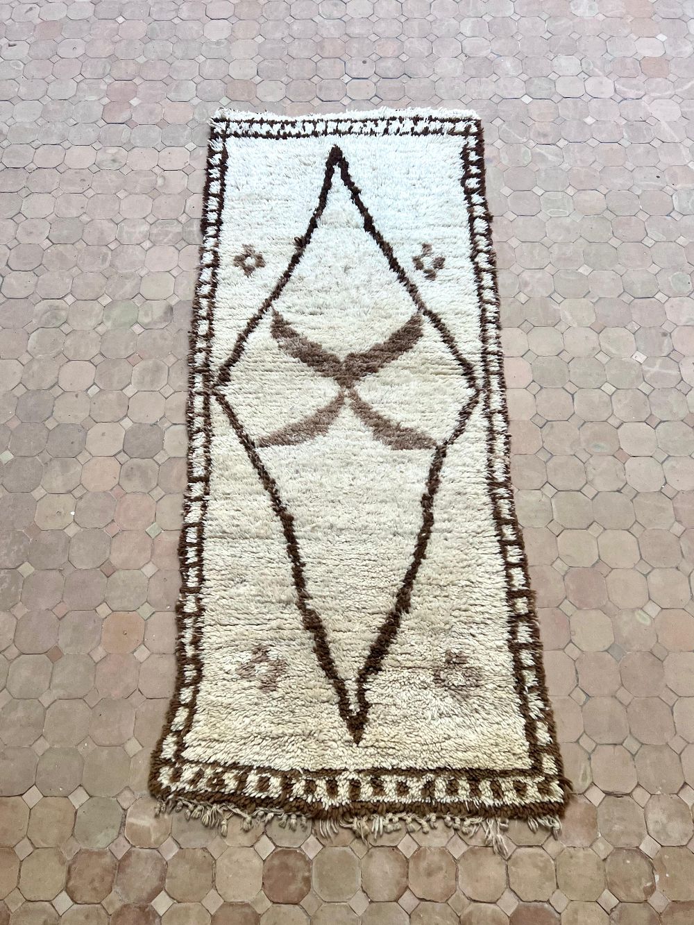 Moroccan Vintage Azilal Rug 205x85cm