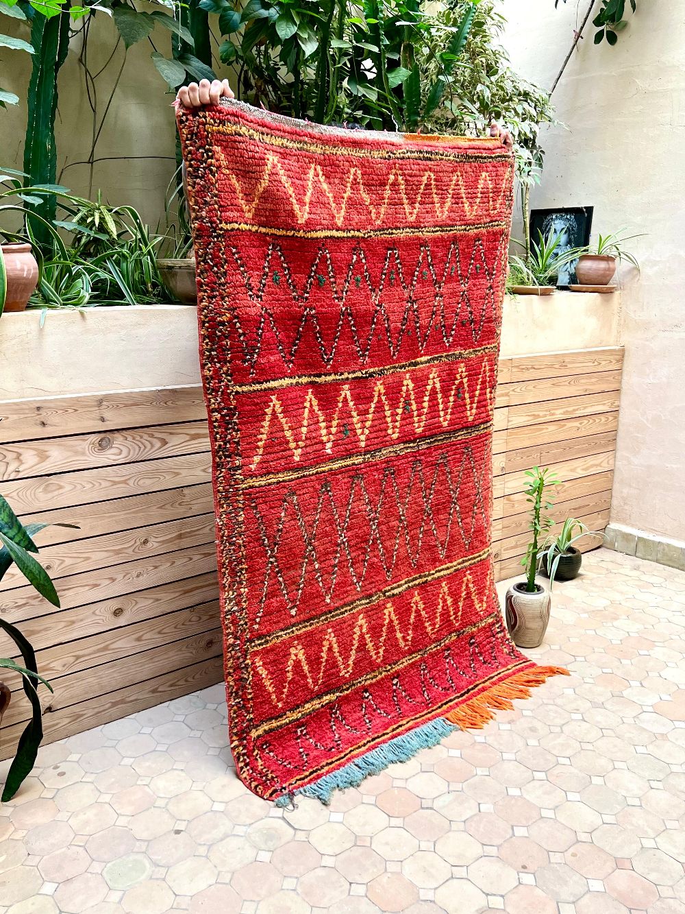 Moroccan Vintage Boujaad Rug 165x105cm