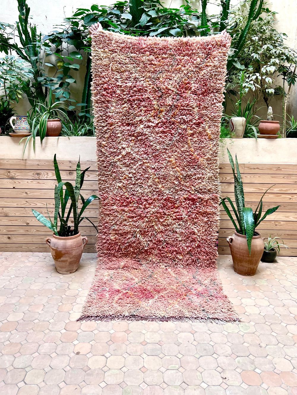 Moroccan Vintage Boujaad Runner Rug 225x100cm