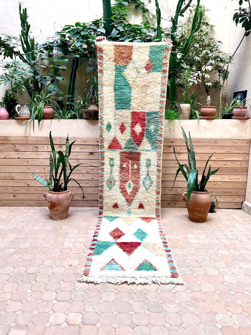 Moroccan Boujaad Runner 300x75cm