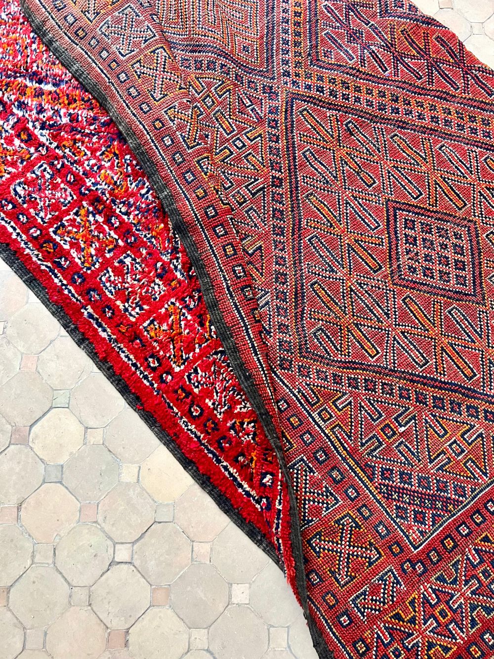 Marokkolainen vintage Zayane matto 370x215cm