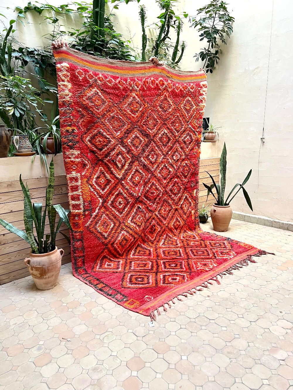 Marokkolainen vintage Boujaad matto 280x180cm