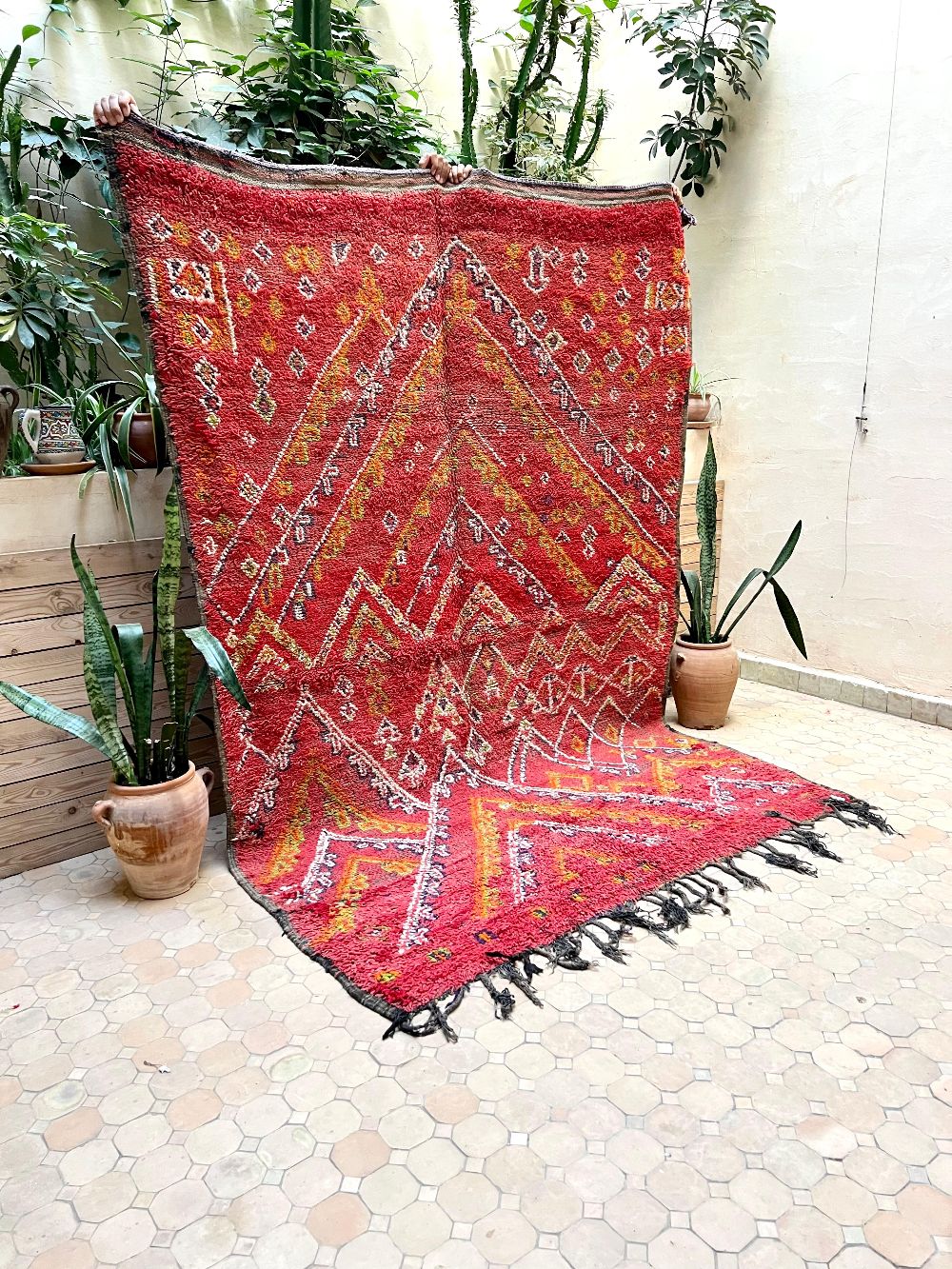 Marokkolainen vintage Boujaad matto 275x185cm