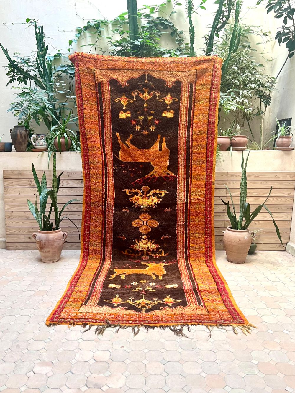 Moroccan Vintage Taznakht Rug 320x135cm