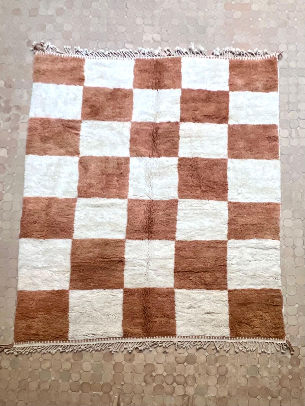 Moroccan Checkered Rug 305x260cm