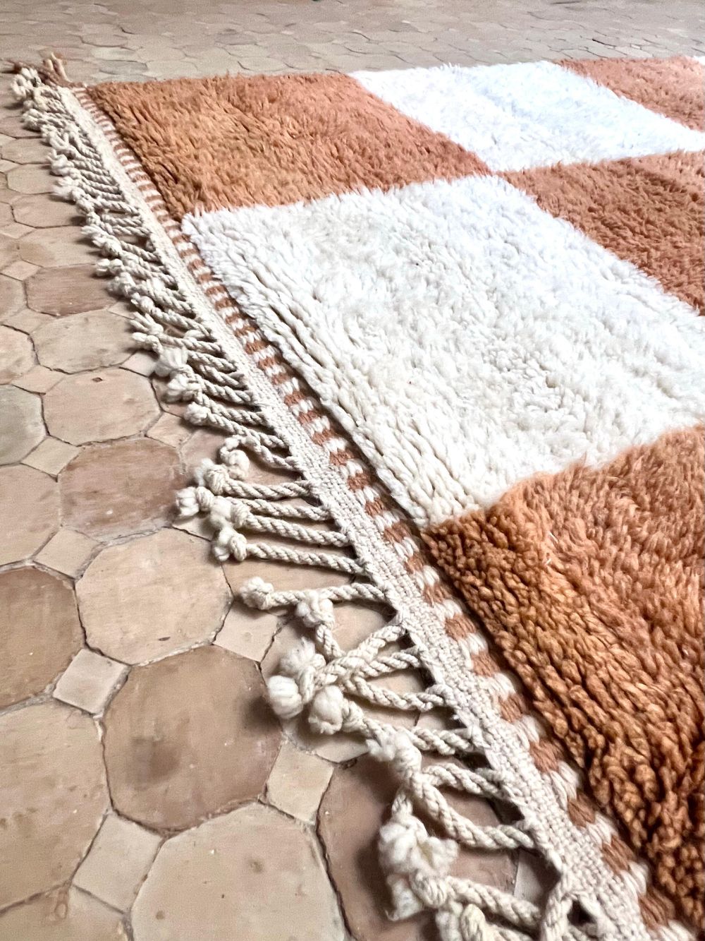 Moroccan Checkered Rug 305x260cm