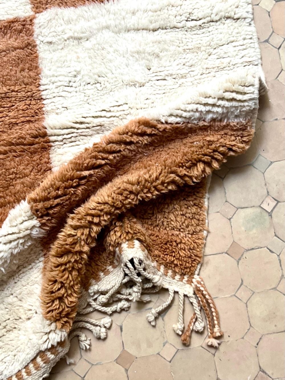 Moroccan Checkered Rug 305x260cm