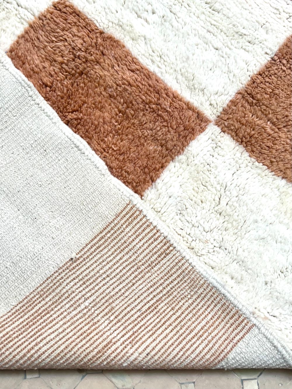 Moroccan Checkered Rug 305x260cm