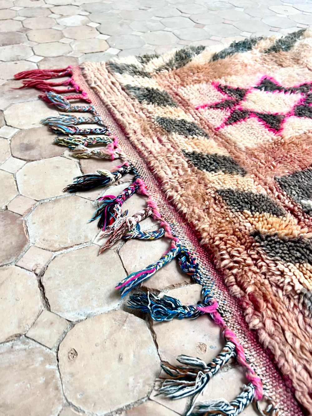 Moroccan Vintage Boujaad runner Rug 280x115cm