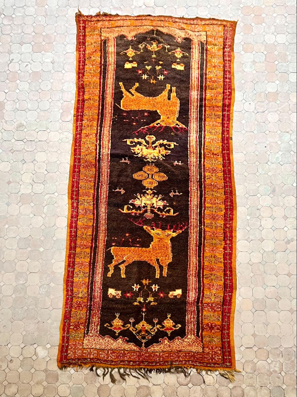 Moroccan Vintage Taznakht Rug 320x135cm