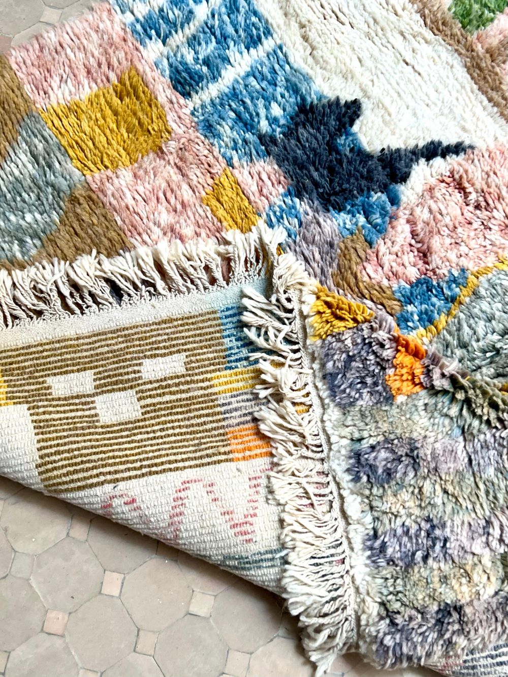 Reserved Katriina : Moroccan Saghira Rug 235x170cm