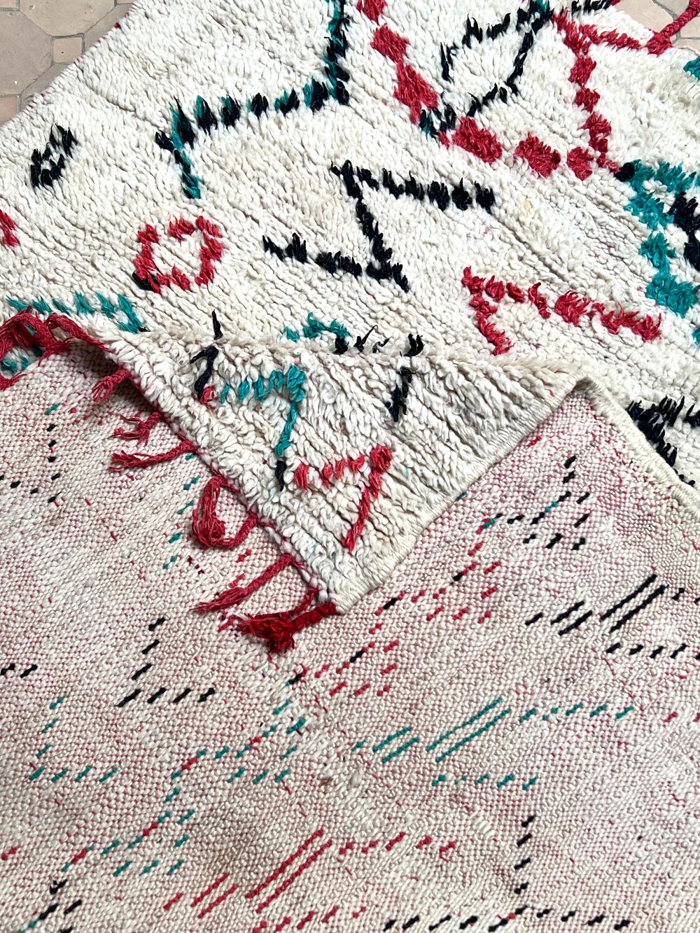 Moroccan Vintage Azilal Rug 165x140cm