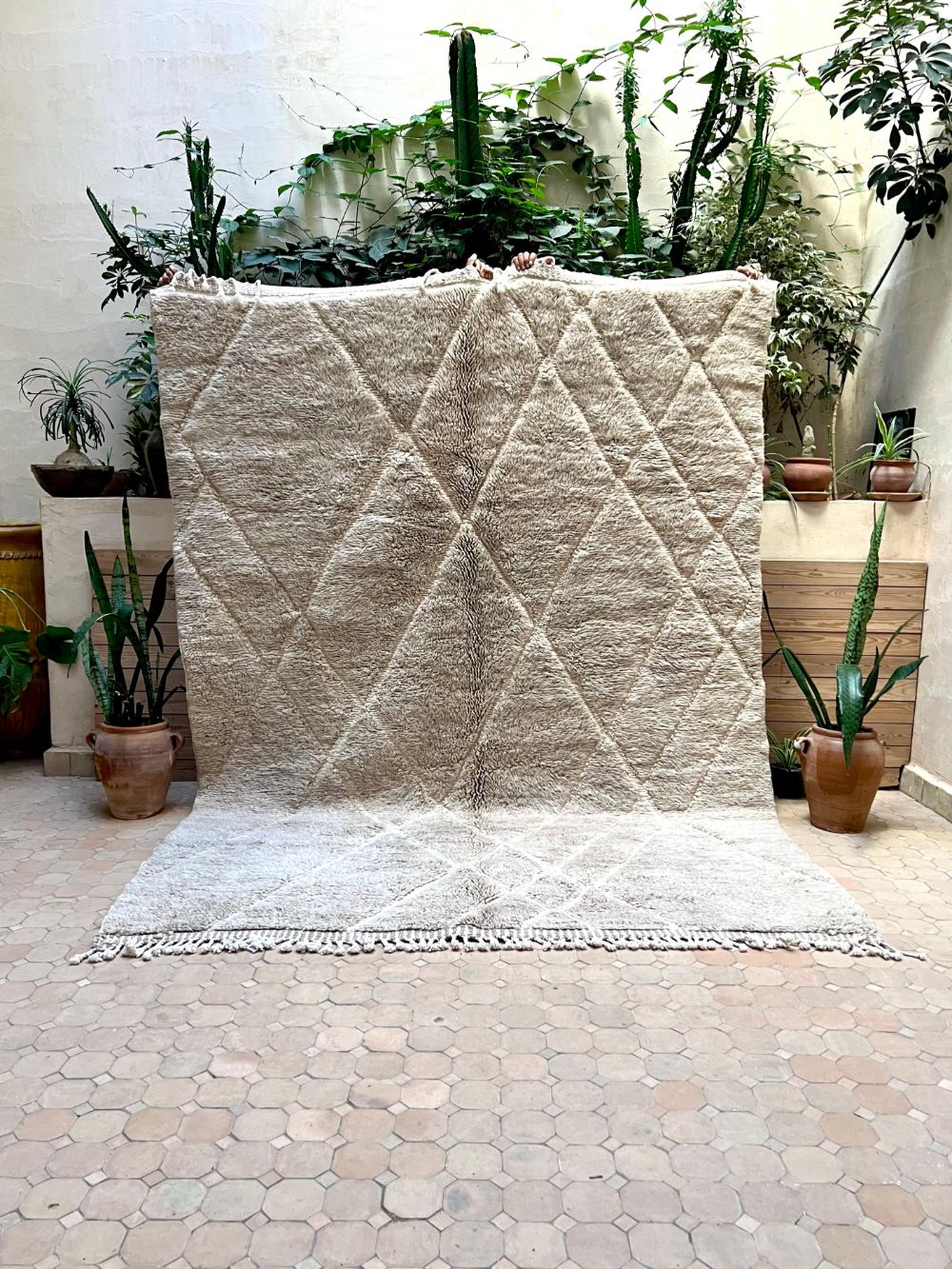 Moroccan Grey Bear Rug 280×205cm