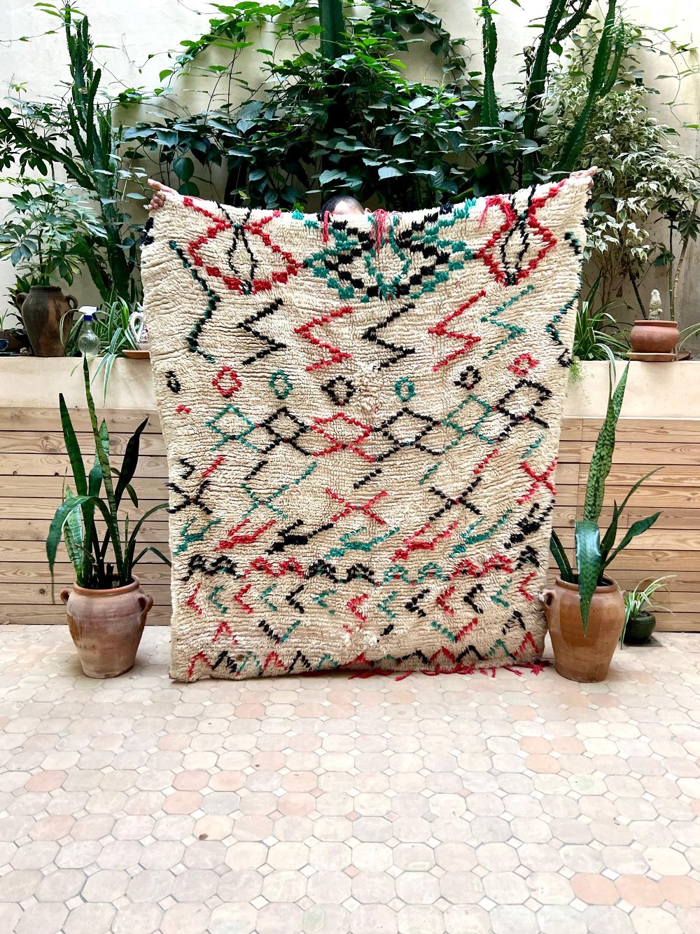 Moroccan Vintage Azilal Rug 165x140cm