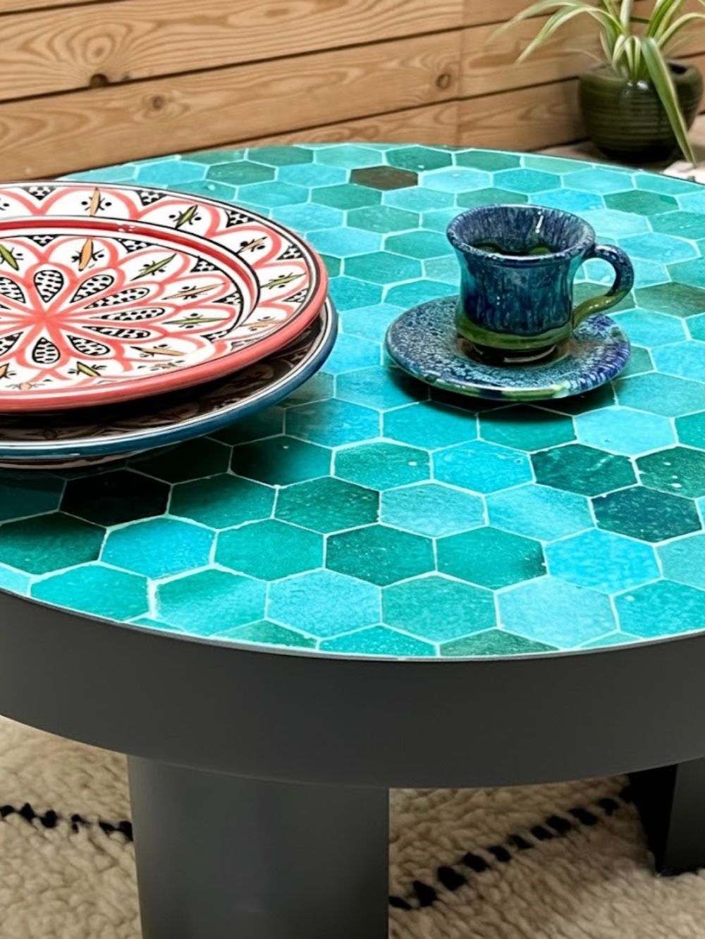 Zellige Round Coffee Table 60cm