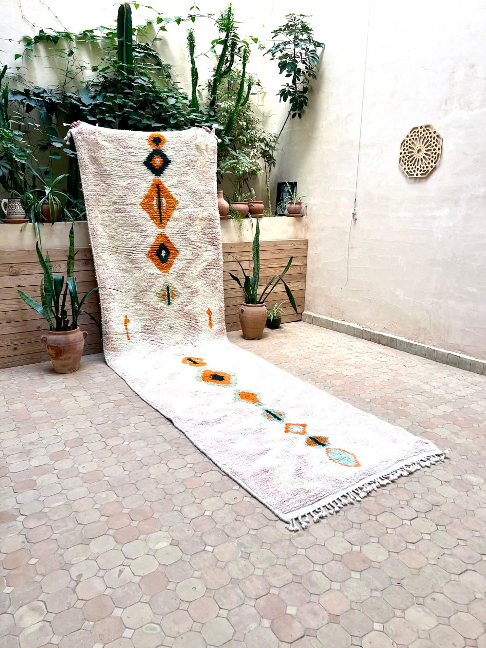 Moroccan Vintage Azilal Runner Rug 415x115cm