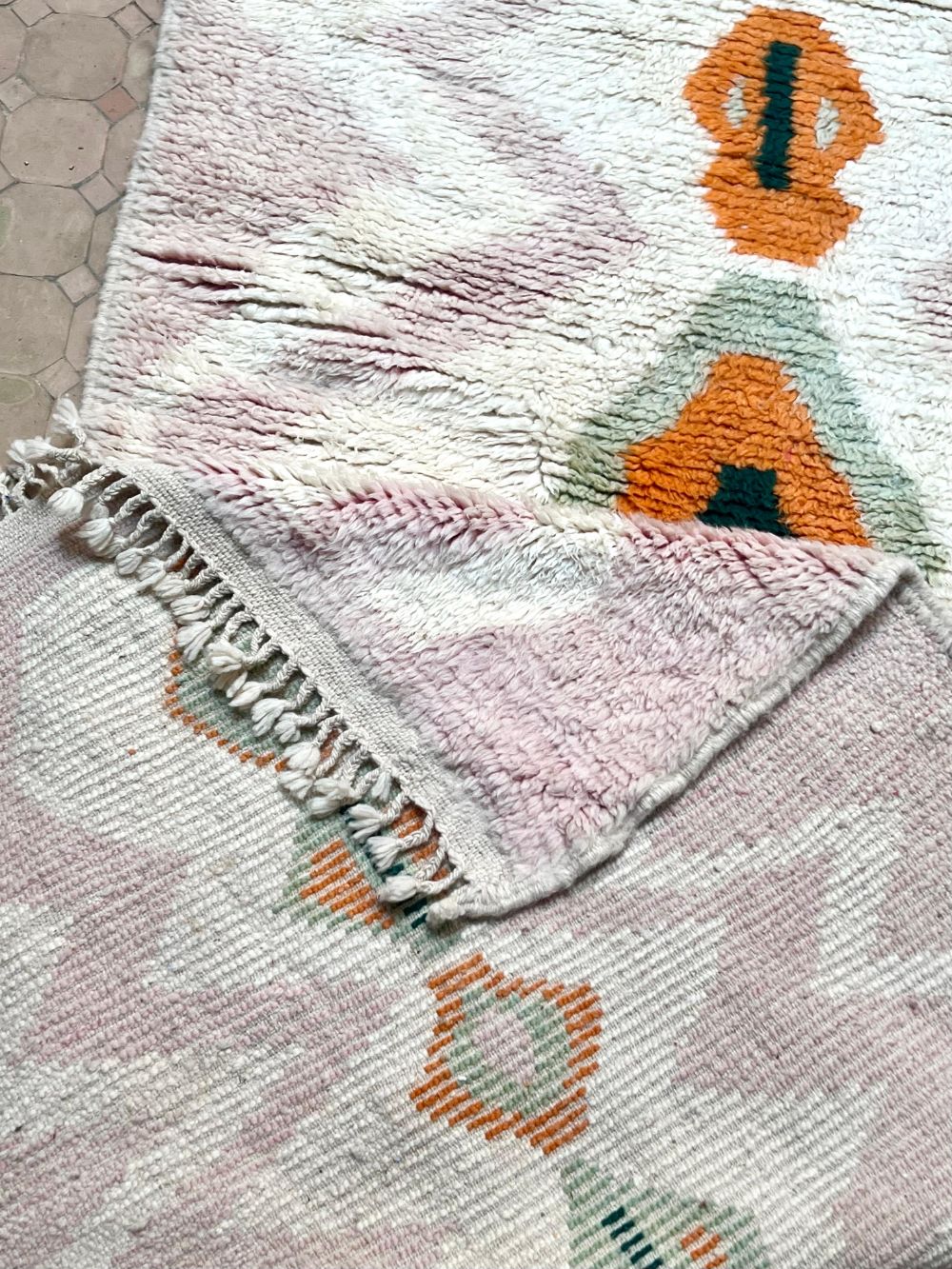 Moroccan Vintage Azilal Runner Rug 415x115cm