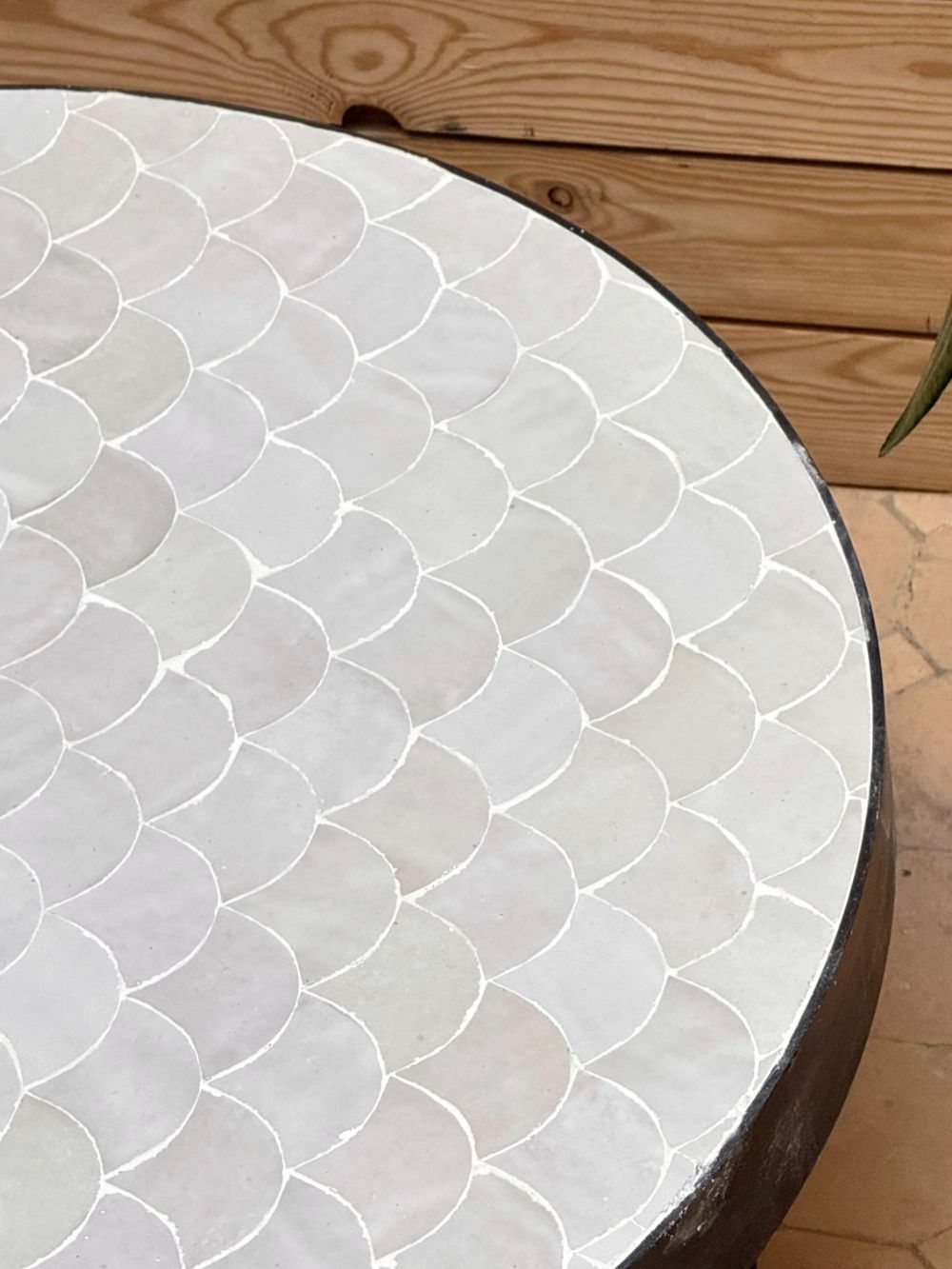 Zellige Round Coffee Table 70cm