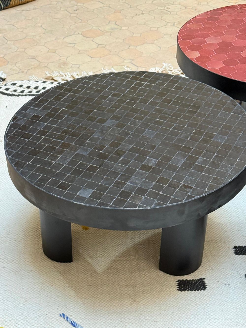 Zellige Round Coffee Table 60cm