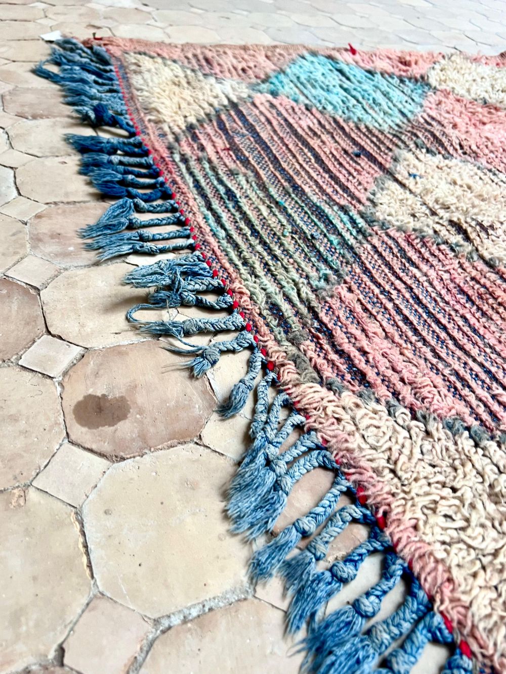 Moroccan Vintage Boujaad runner Rug 315x100cm