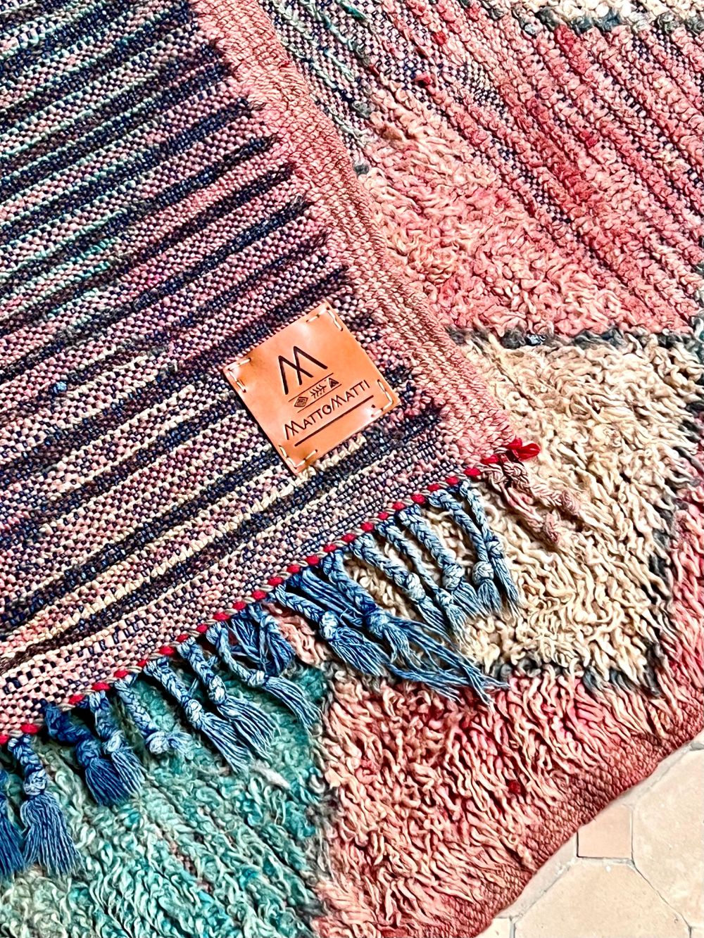 Moroccan Vintage Boujaad runner Rug 315x100cm