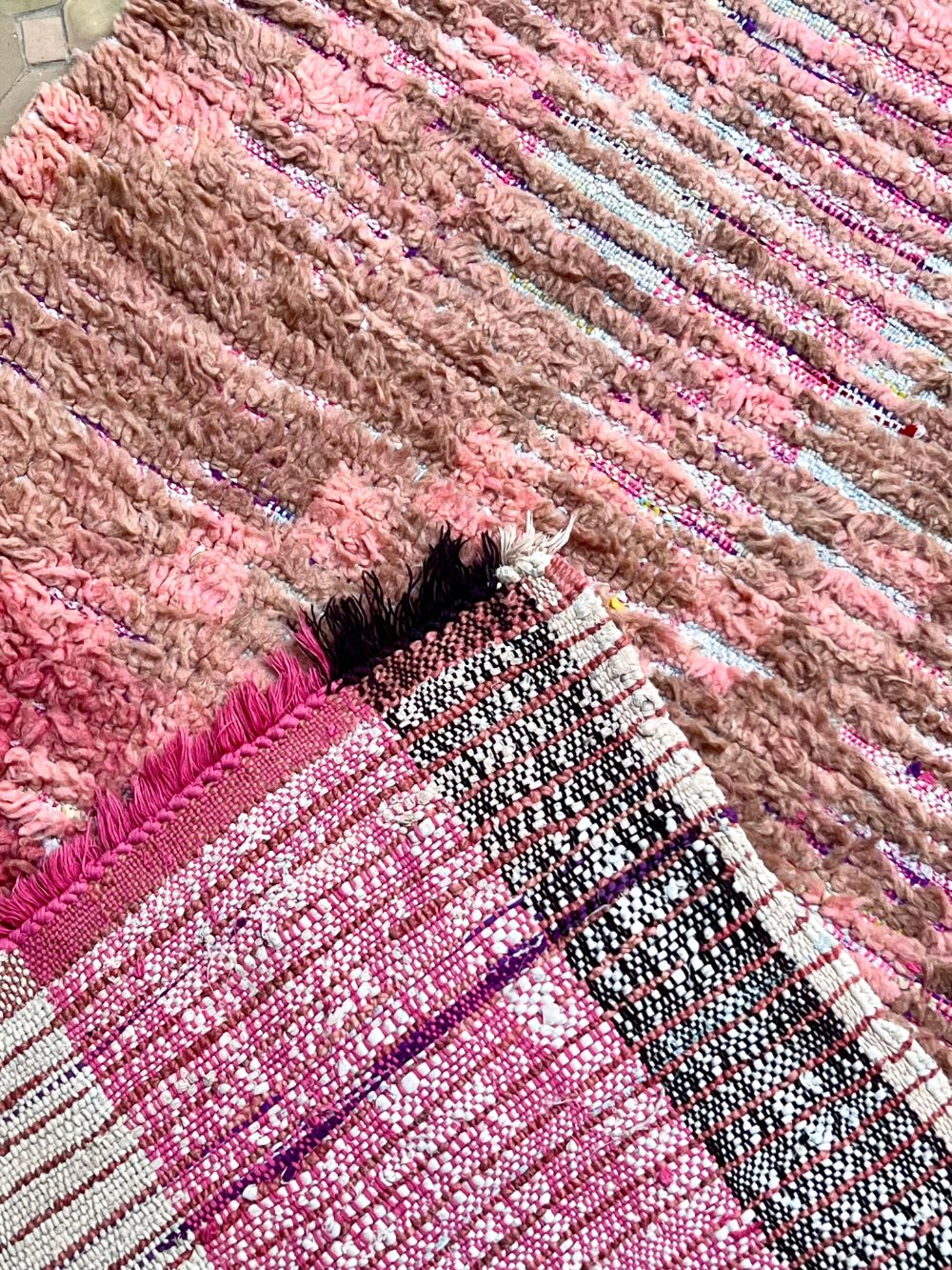 Moroccan Vintage Azilal Runner Rug 365x95cm