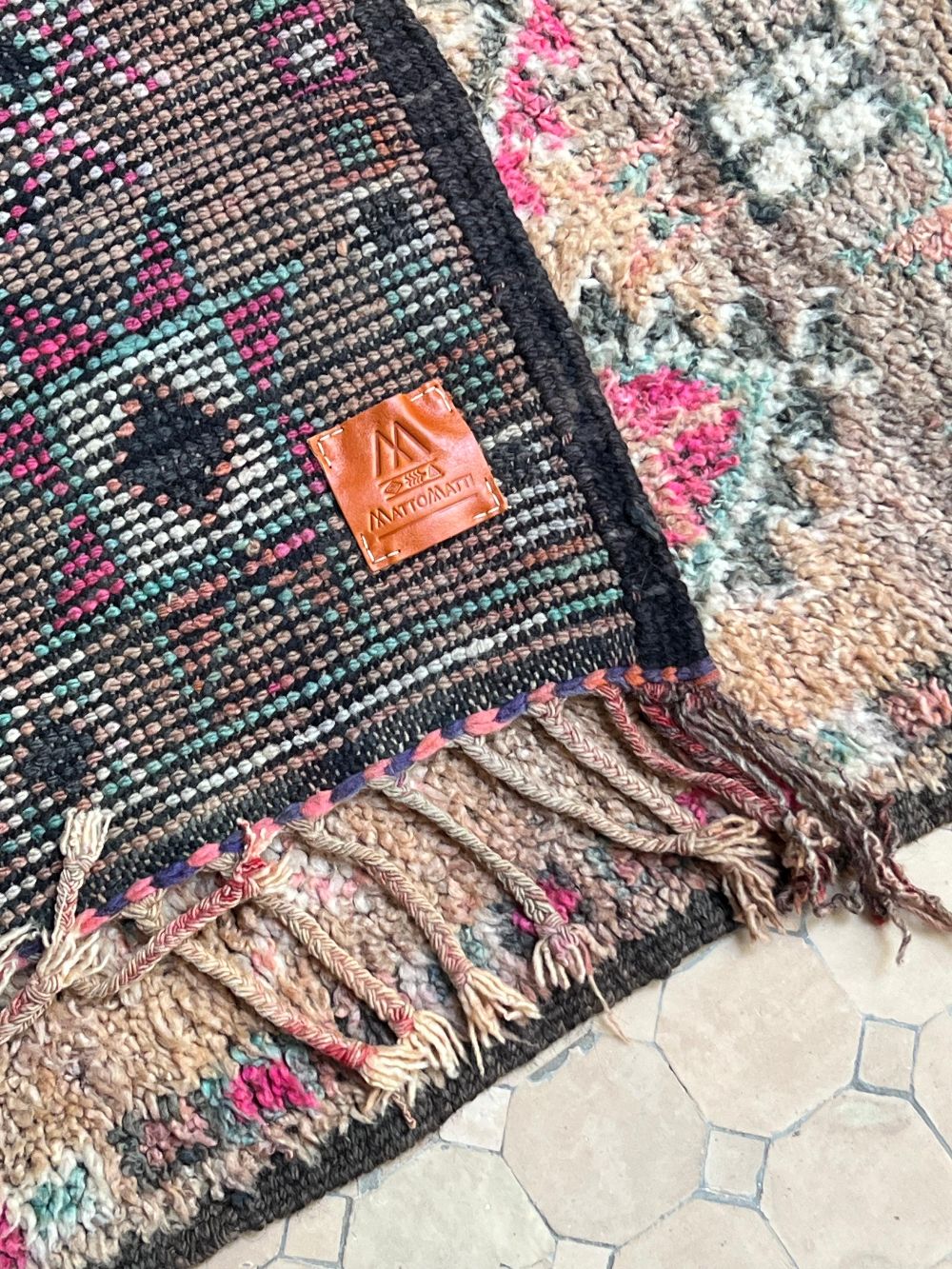 Moroccan Vintage Boujaad runner Rug 310x100cm