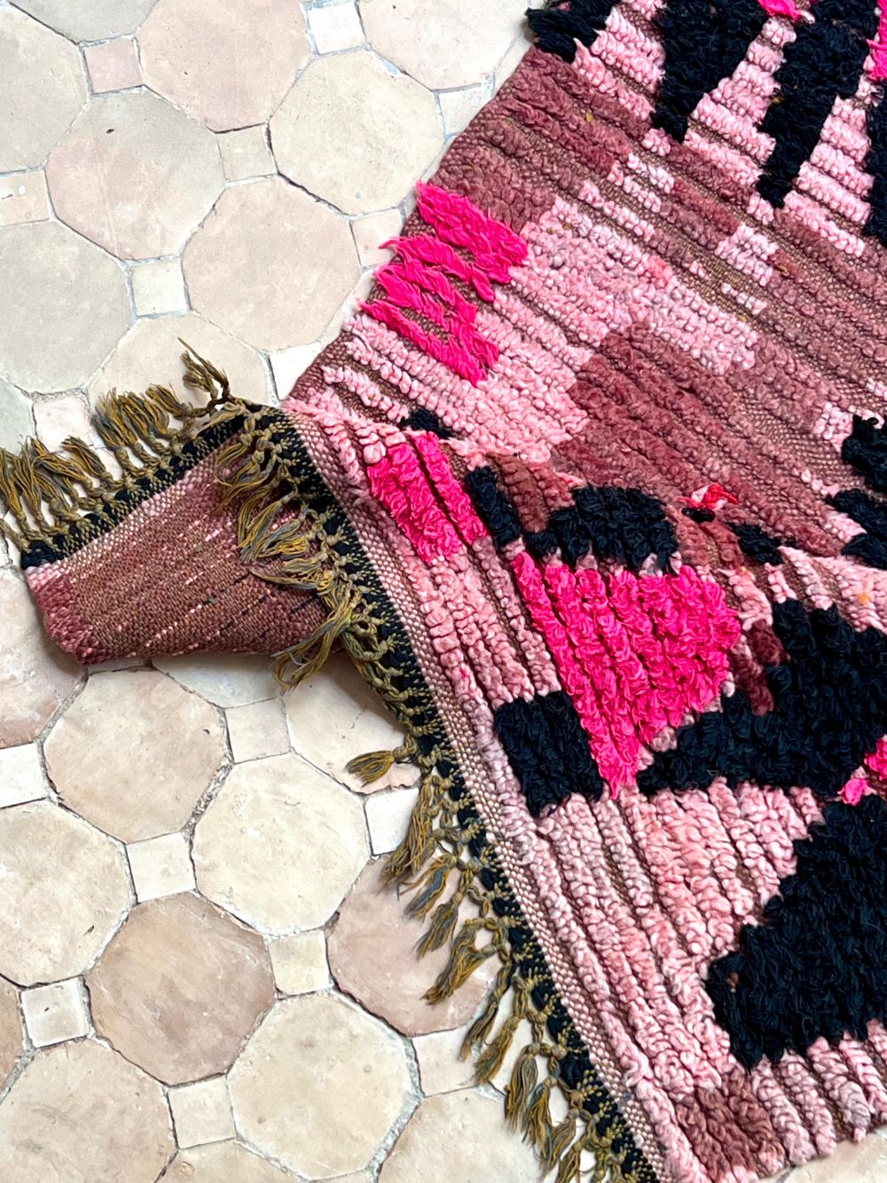 Marokkolainen vintage Azilal-matto 235x75cm