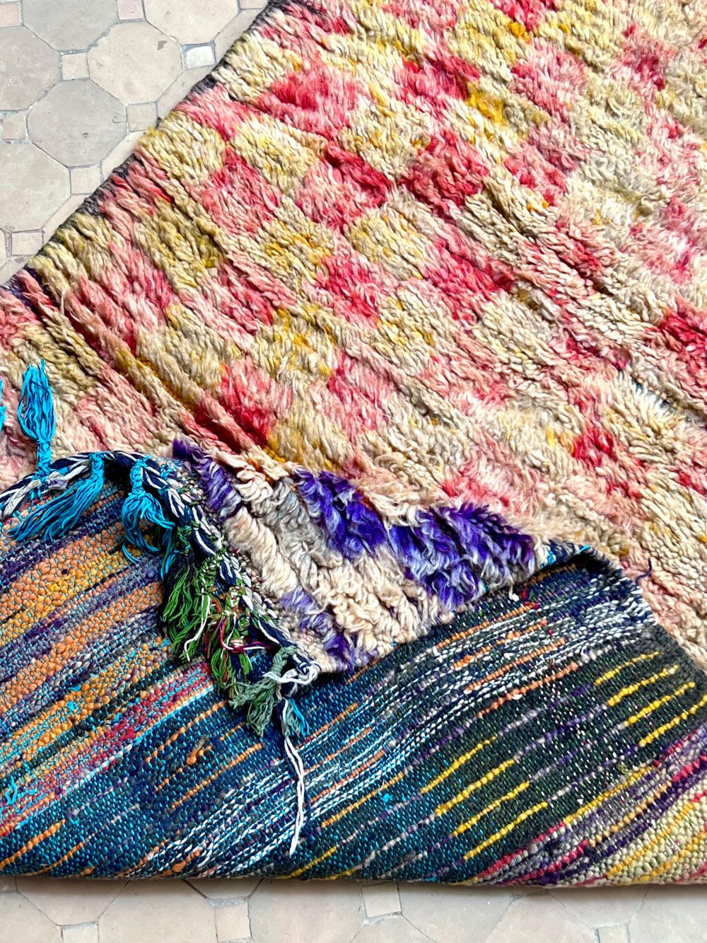 Marokkolainen vintage Boujaad käytävämatto 235x100cm