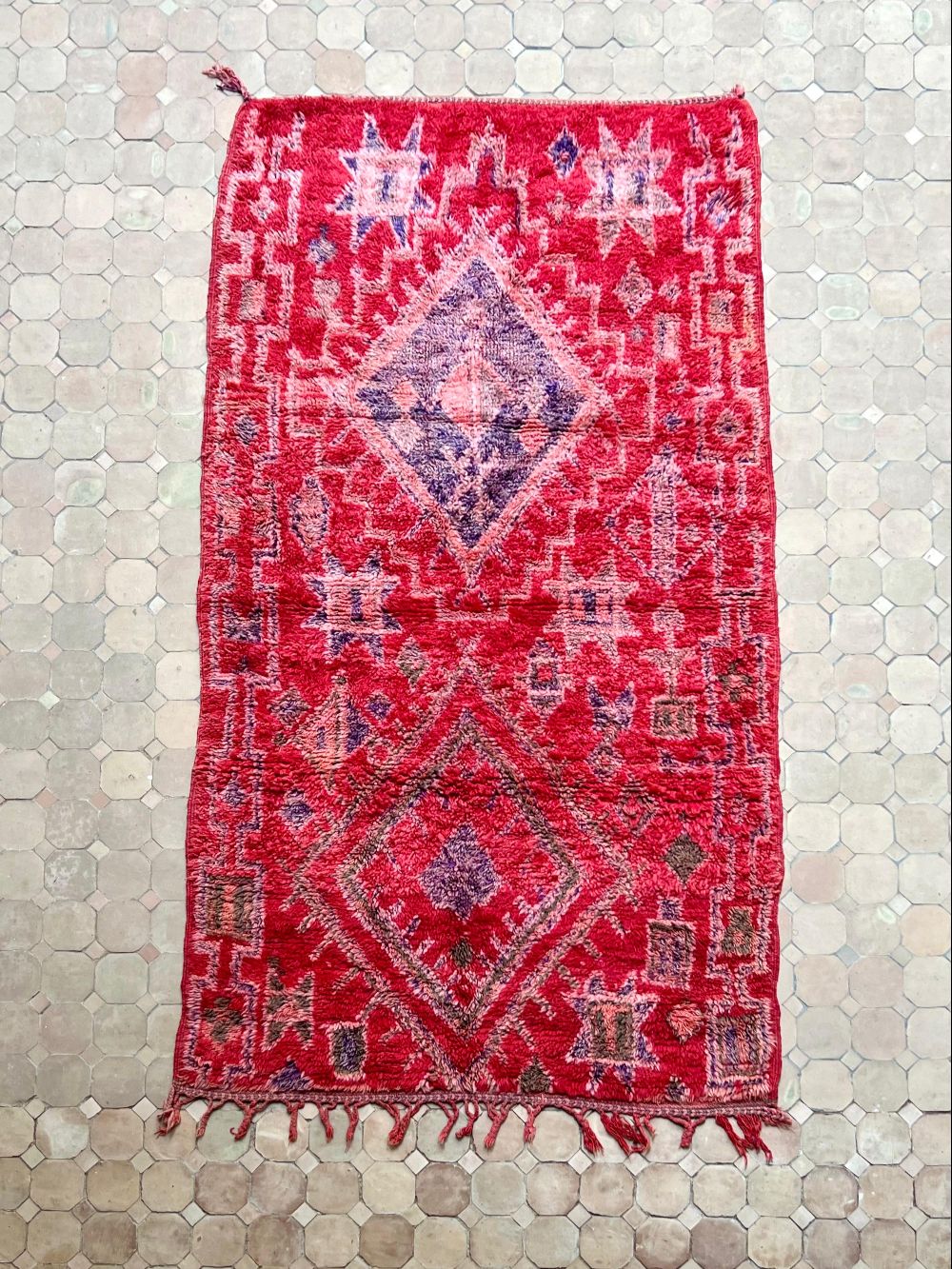 Moroccan Vintage Boujaad Rug 200x110cm