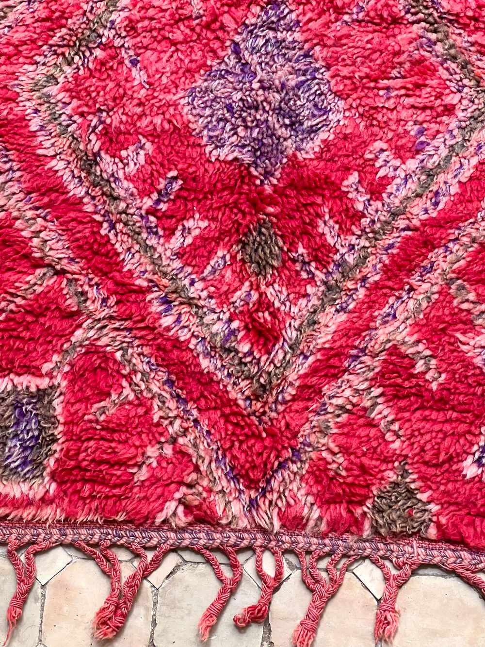 Moroccan Vintage Boujaad Rug 200x110cm