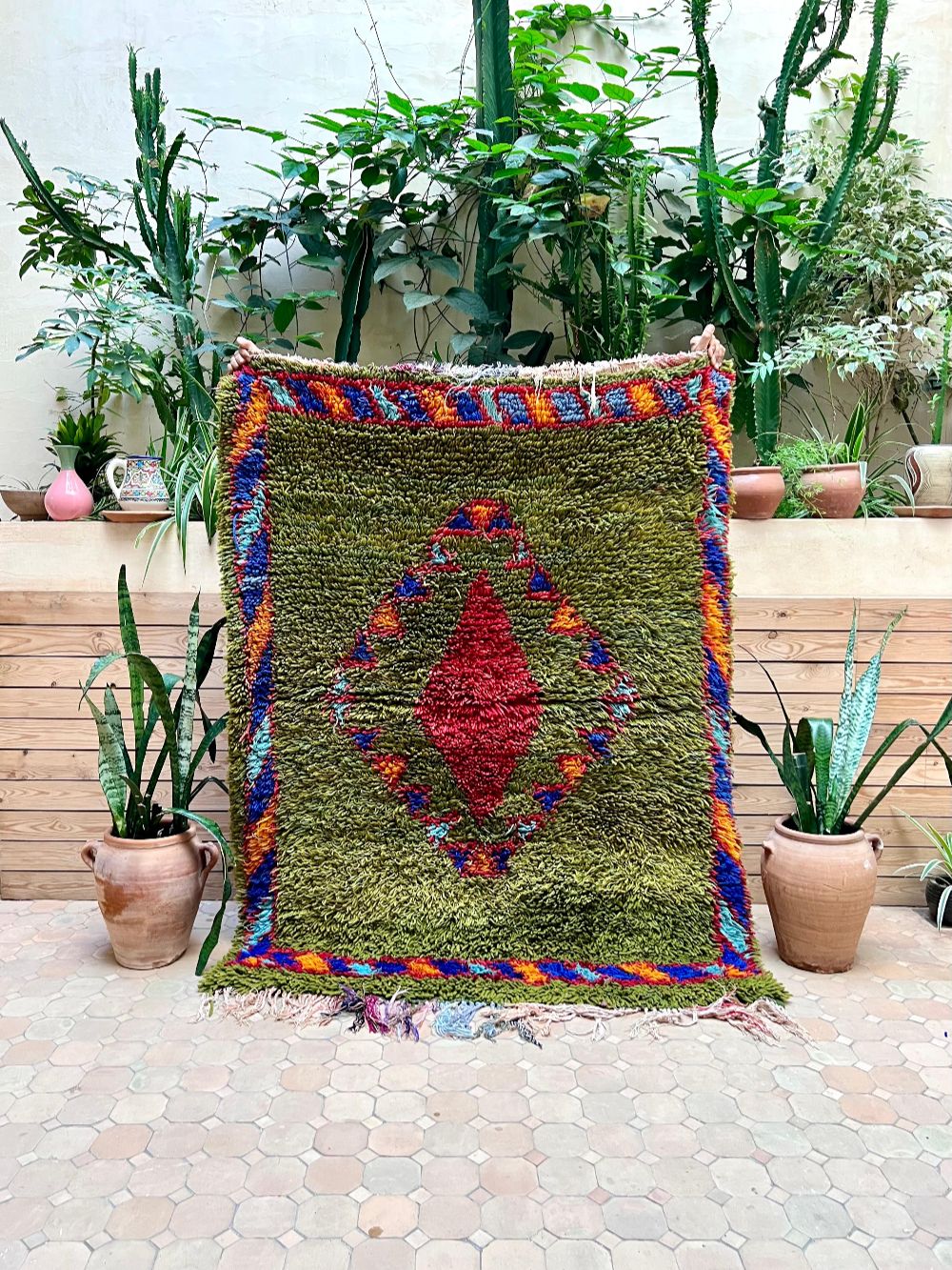 Moroccan Vintage Azilal Rug 170x130cm