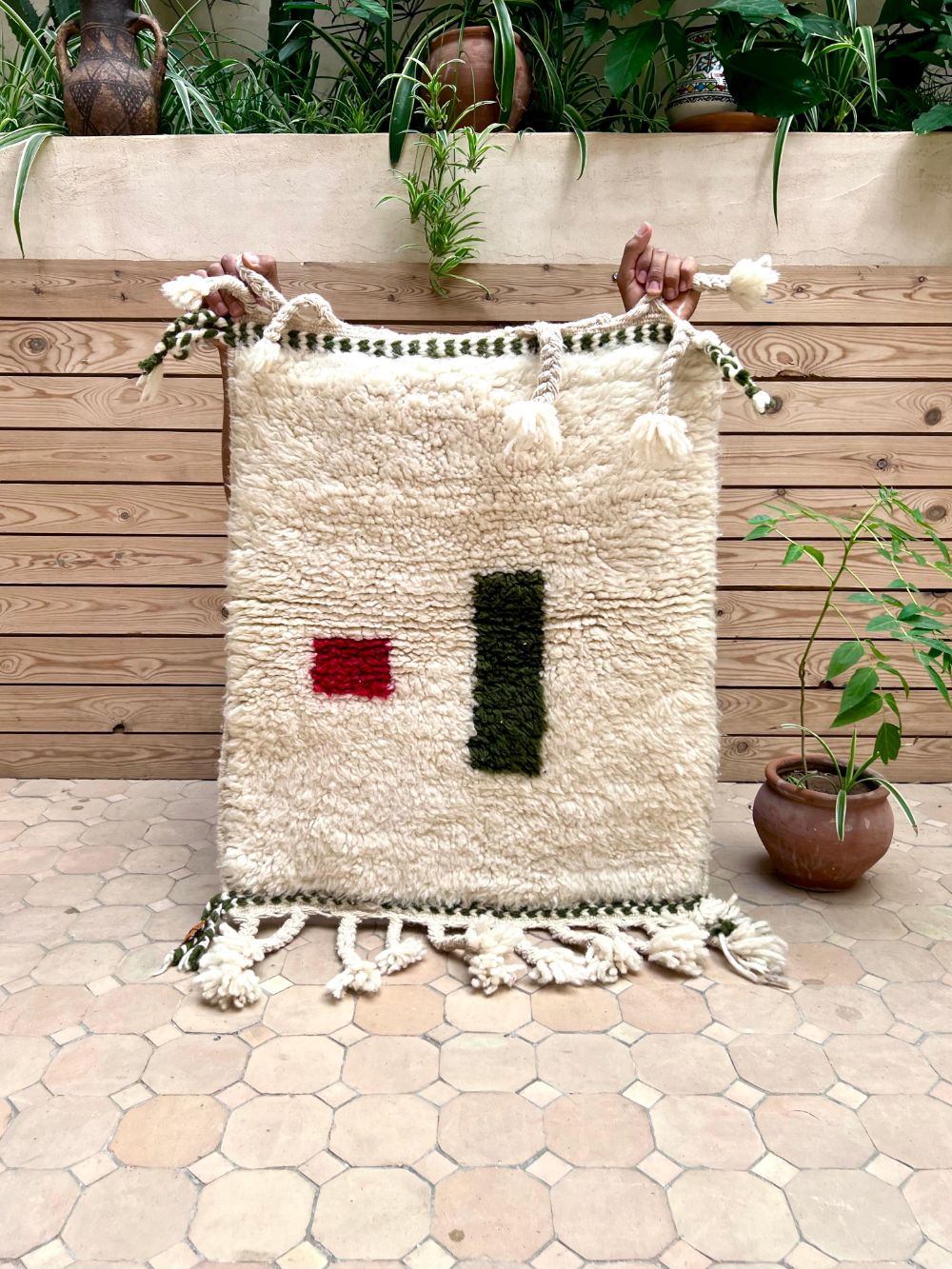 Marokkolainen Azilal-matto 75x60cm