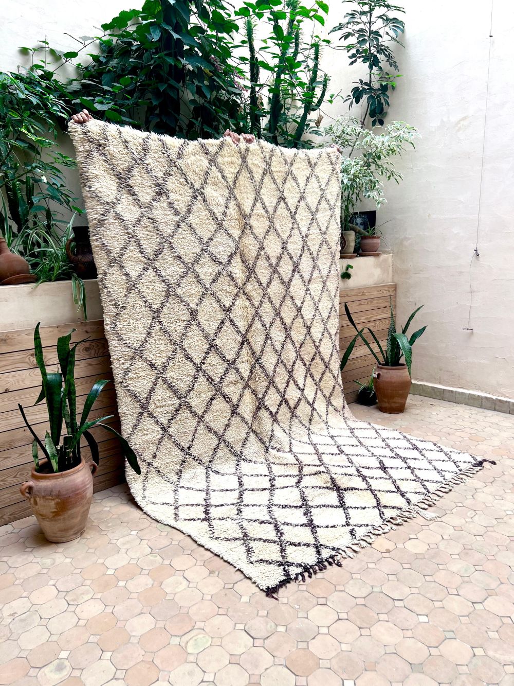 Marokkolainen vintage Beni Ouarain matto 270x175cm