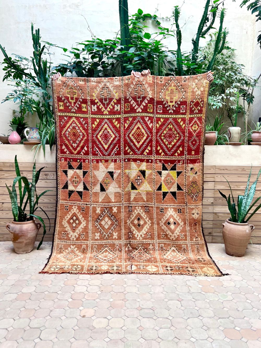 Marokkolainen vintage Boujaad matto 220x155cm