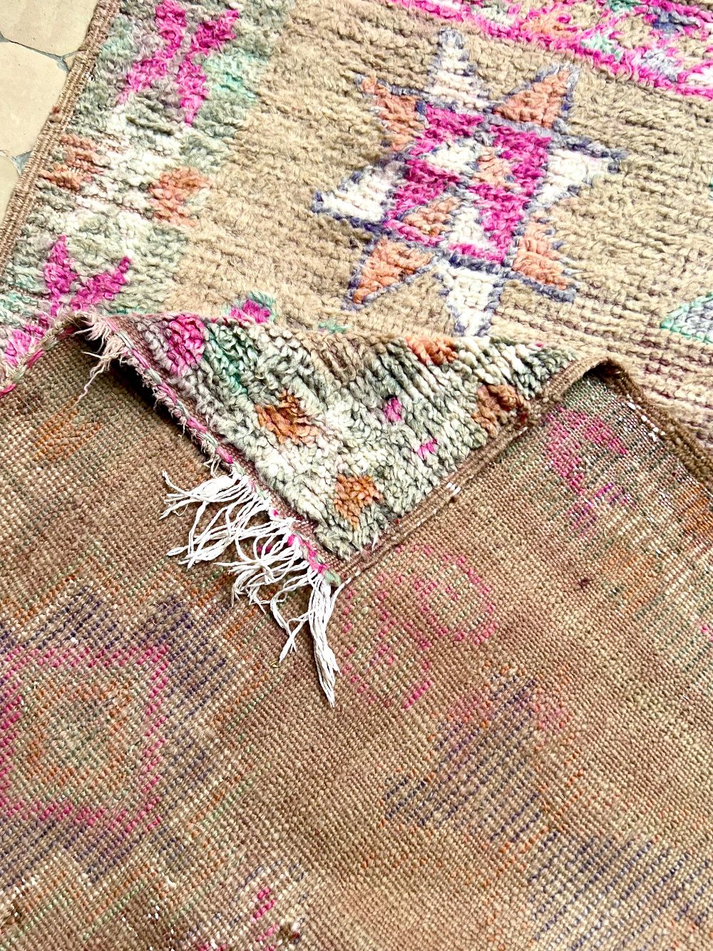 Marokkolainen vintage Boujaad käytävämatto 635x95cm