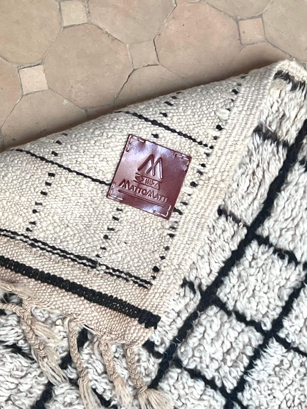 Marokkolainen vintage Azilal-matto 185x100cm