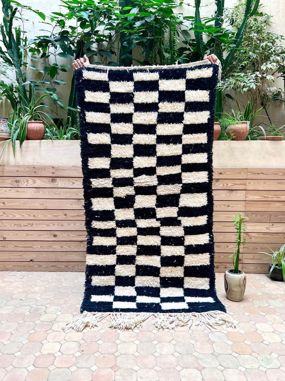 Marokkolainen ruudullinen matto 175x90cm