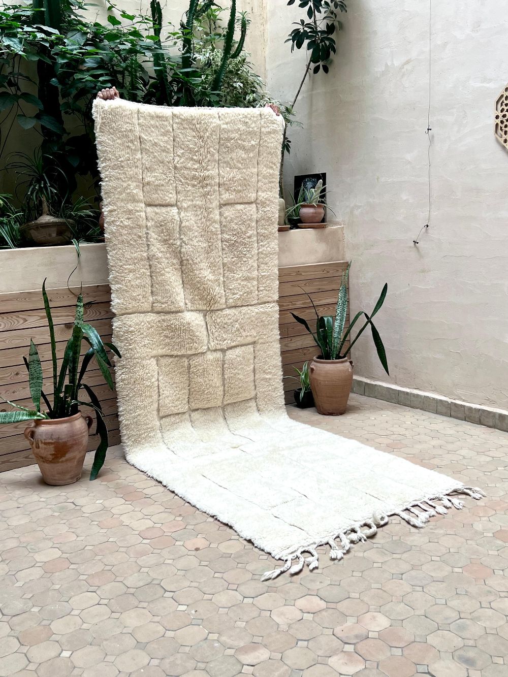 Moroccan Marmoucha runner Rug 310x105cm