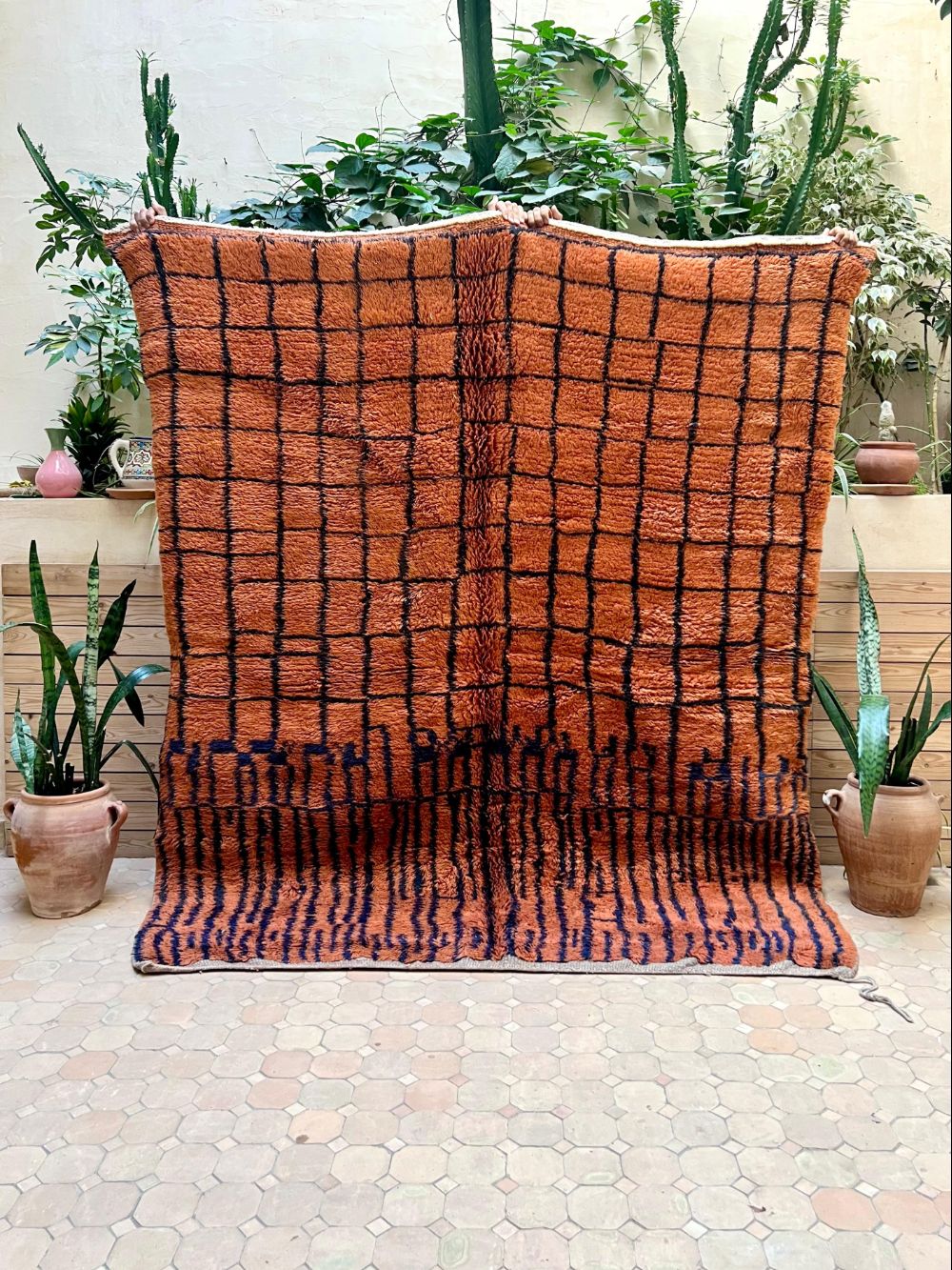 Marokkolainen Mrirt-matto 225x185cm