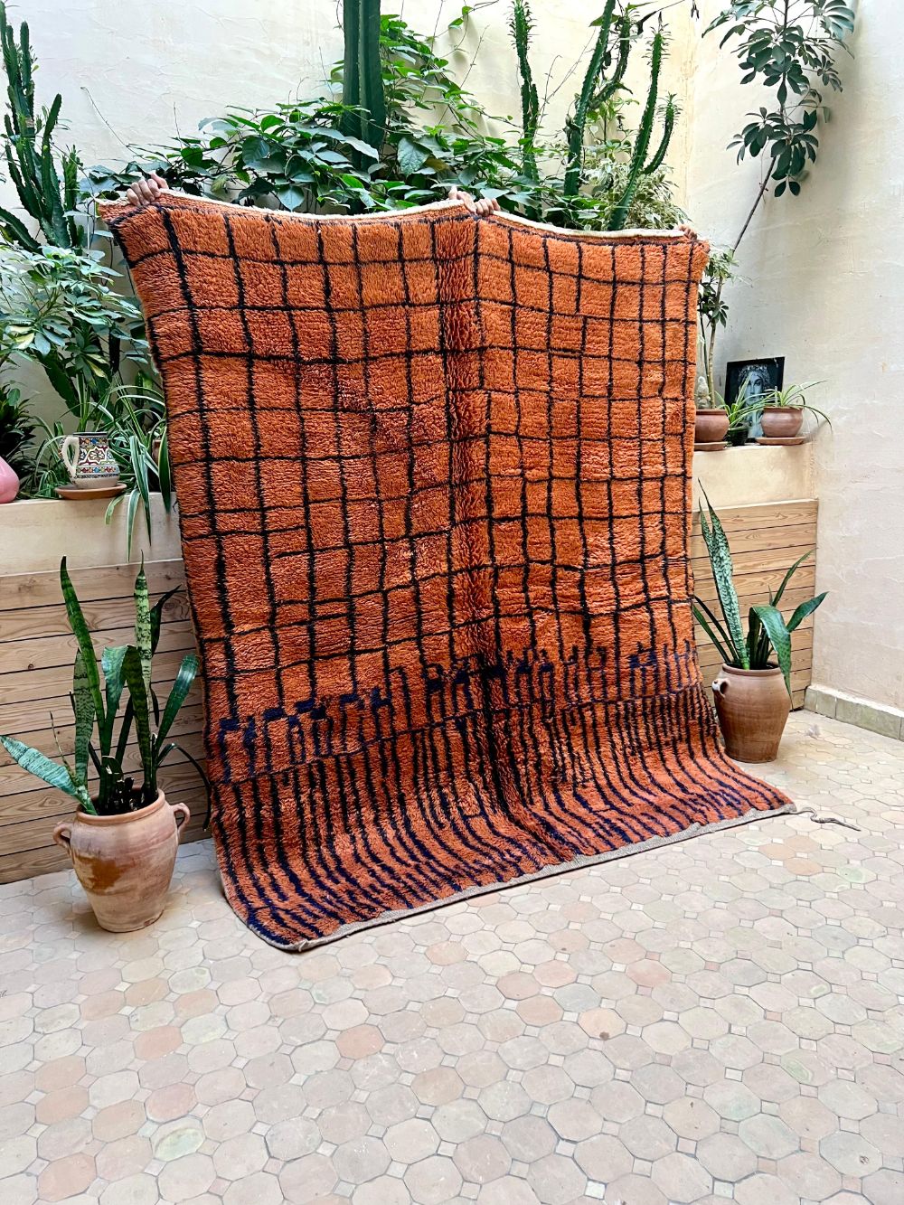 Marokkolainen Mrirt-matto 225x185cm