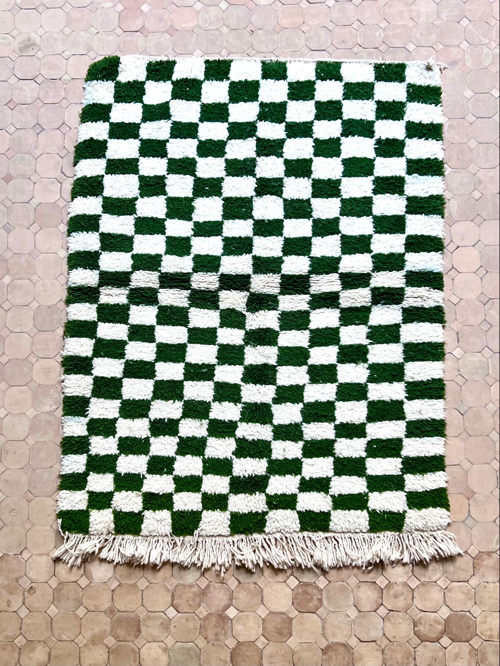 Marokkolainen ruudullinen matto 180x130cm